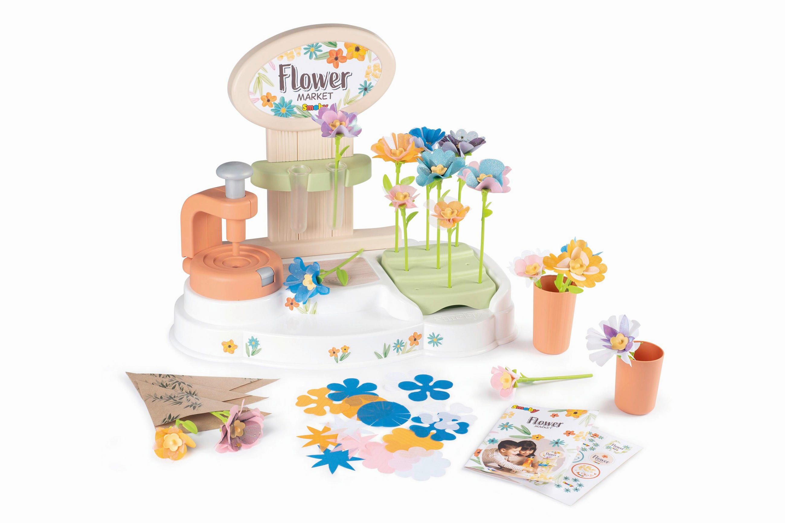 BASTELSET BLUMEN Kreativset Flower Market  - Multicolor, Basics, Papier/Kunststoff (30/15/44,30cm) - Simba