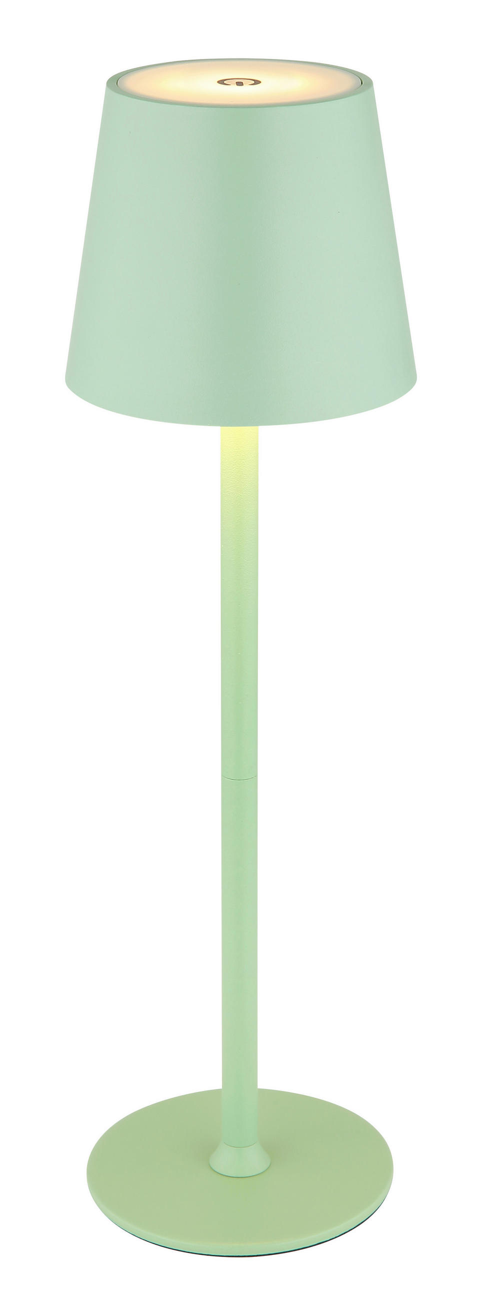 AKKU-TISCHLEUCHTE VANNIE 10,6/36 cm  - Weiß/Hellgrün, Trend, Kunststoff/Metall (10,6/36cm) - Globo