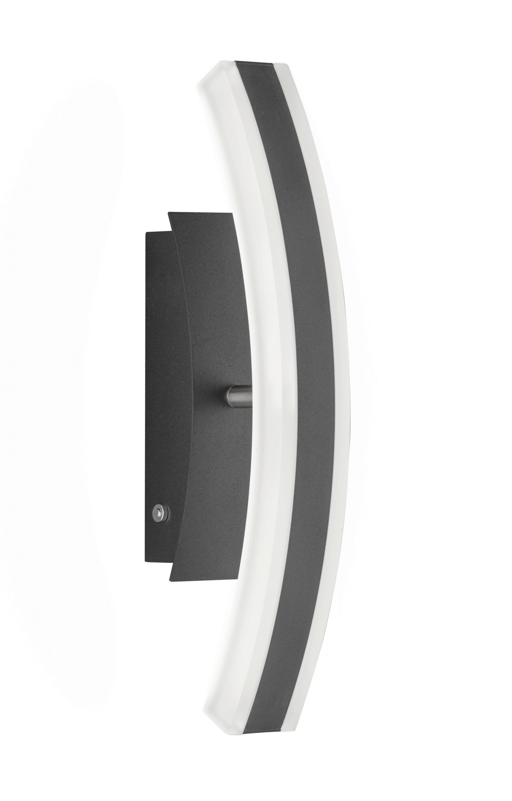 LED-WANDLEUCHTE - Nickelfarben, Design, Metall (7/36,5cm) - Fischer & Honsel