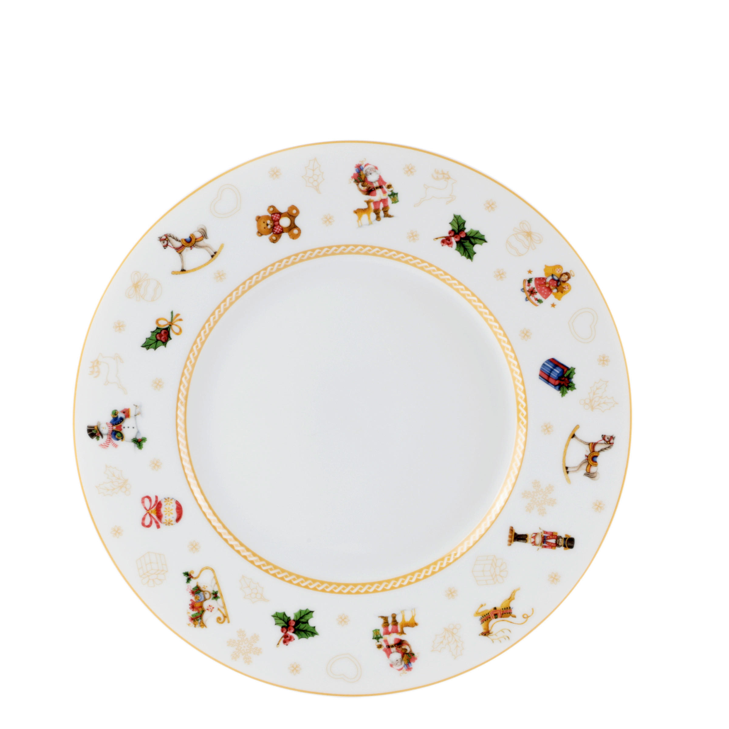 DESSERTTELLER CHRISTMAS TOYS  23 cm   - Weiß, KONVENTIONELL, Keramik (23cm) - X-Mas