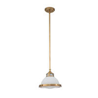 ZÁVESNÉ SVIETIDLO, 29.2/31.8  cm  - mosadzná, Konventionell, kov/sklo (29.2/31.8 cm) - Elstead Lighting