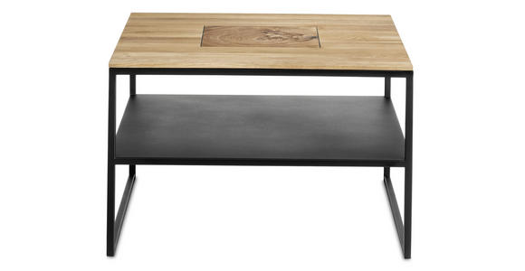 COUCHTISCH in Holz 65/65/41 cm - Schwarz, Design, Holz/Metall (65/65/41cm) - Johann Jakob