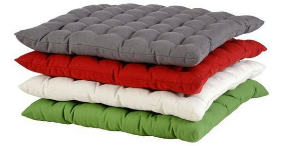 SITZKISSEN WALTRAUD - Grün, Basics, Textil (38/38cm) - Novel