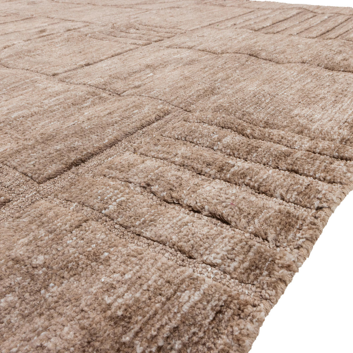 TEPPICH 170/240 cm LOVI Taupe rechteckig  - Taupe, Basics, Textil (170/240cm)