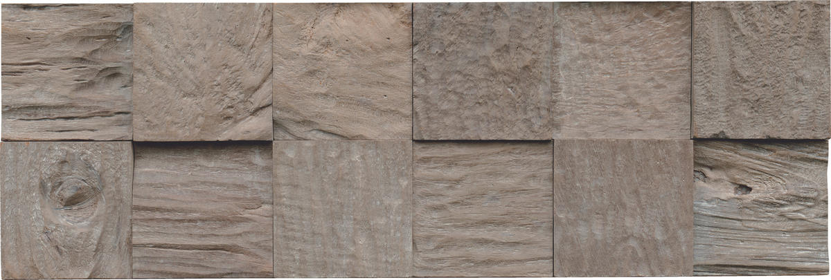 WANDVERKLEIDUNG 10 Stück  - Grau, Basics, Holz (55.2/18.4/2cm)