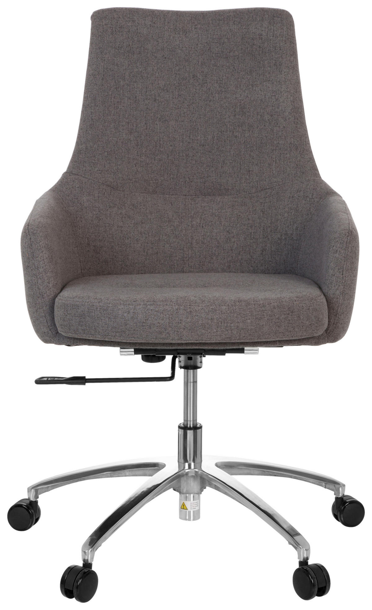 DREHSTUHL Flachgewebe Dunkelgrau  - Dunkelgrau/Silberfarben, Basics, Kunststoff/Textil (65/97/60cm) - MID.YOU