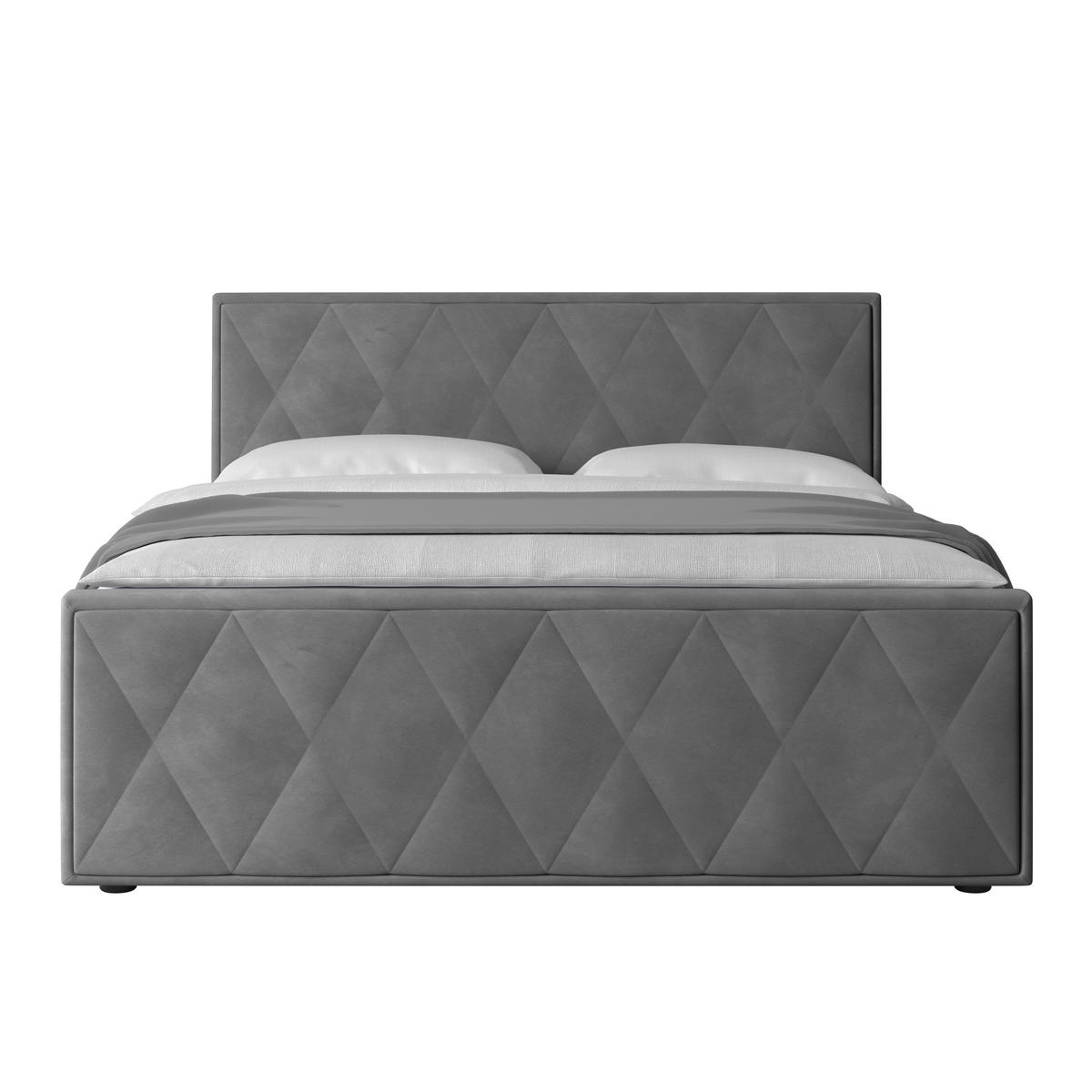 BOXSPRINGBETT 180/200 cm  in Hellgrau  - Hellgrau/Schwarz, Modern, Karton/Holzwerkstoff (180/200cm) - MID.YOU