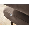 ECKSOFA in Chenille Braun  224/305 cm  - Schwarz/Braun, Design, Textil/Metall (224/305cm) - Dieter Knoll