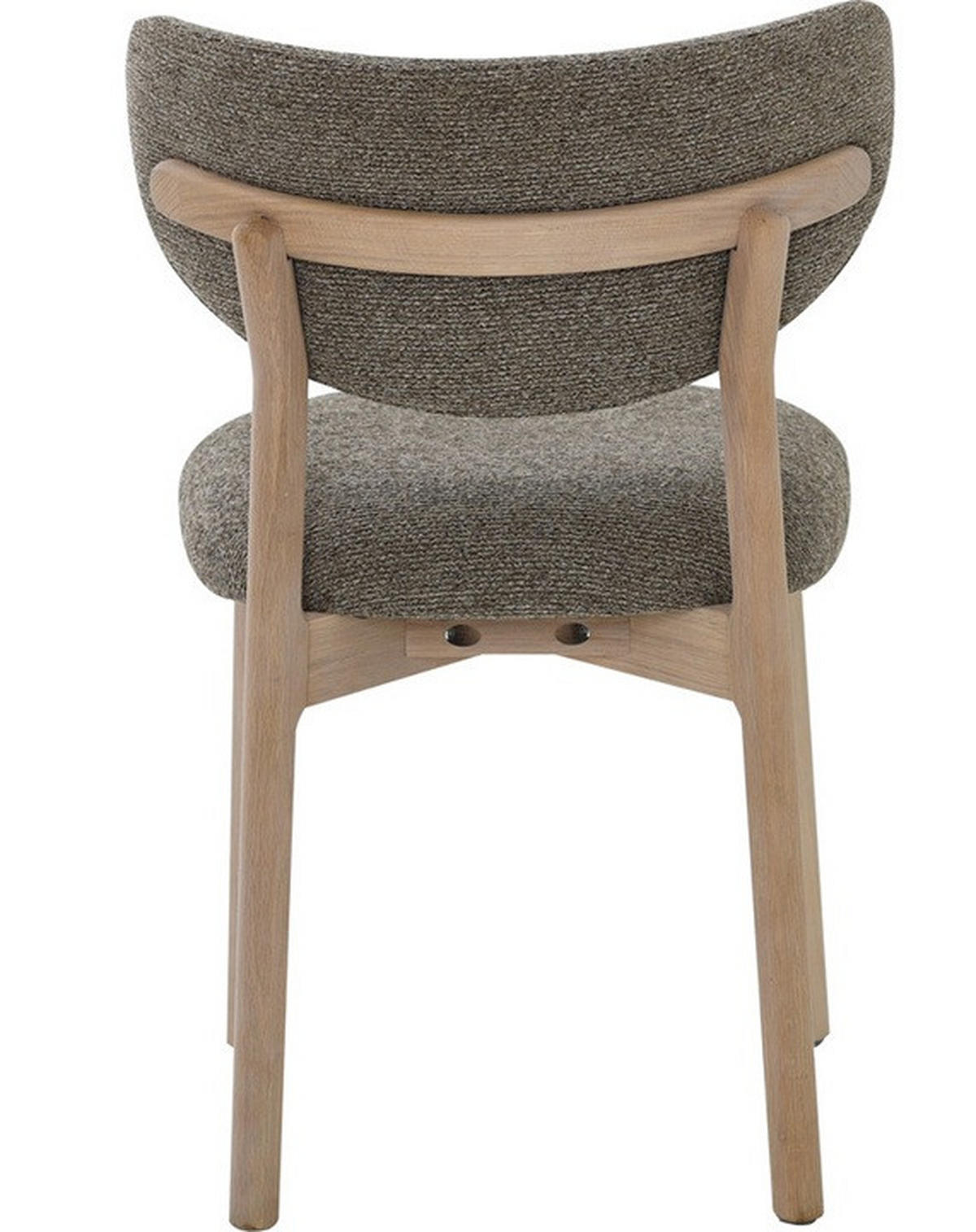 STOL     - ek Bianco/taupe, Design, trä/textil (53/78/53cm) - Best Price