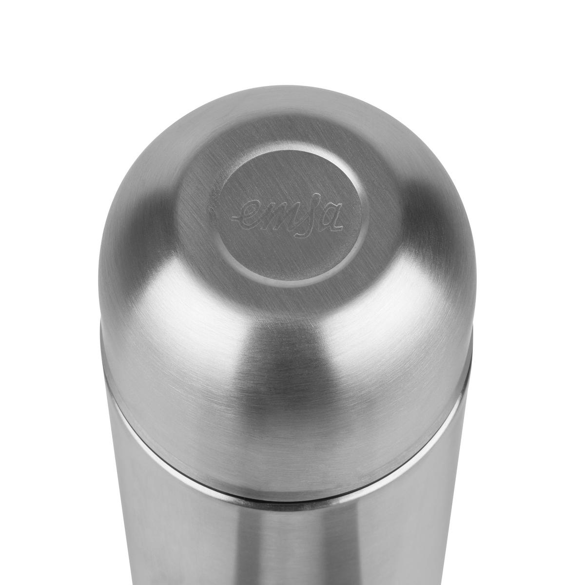 ISOLIERFLASCHE SENATOR 1,0 L  - Edelstahlfarben, Basics, Metall (1l) - Emsa