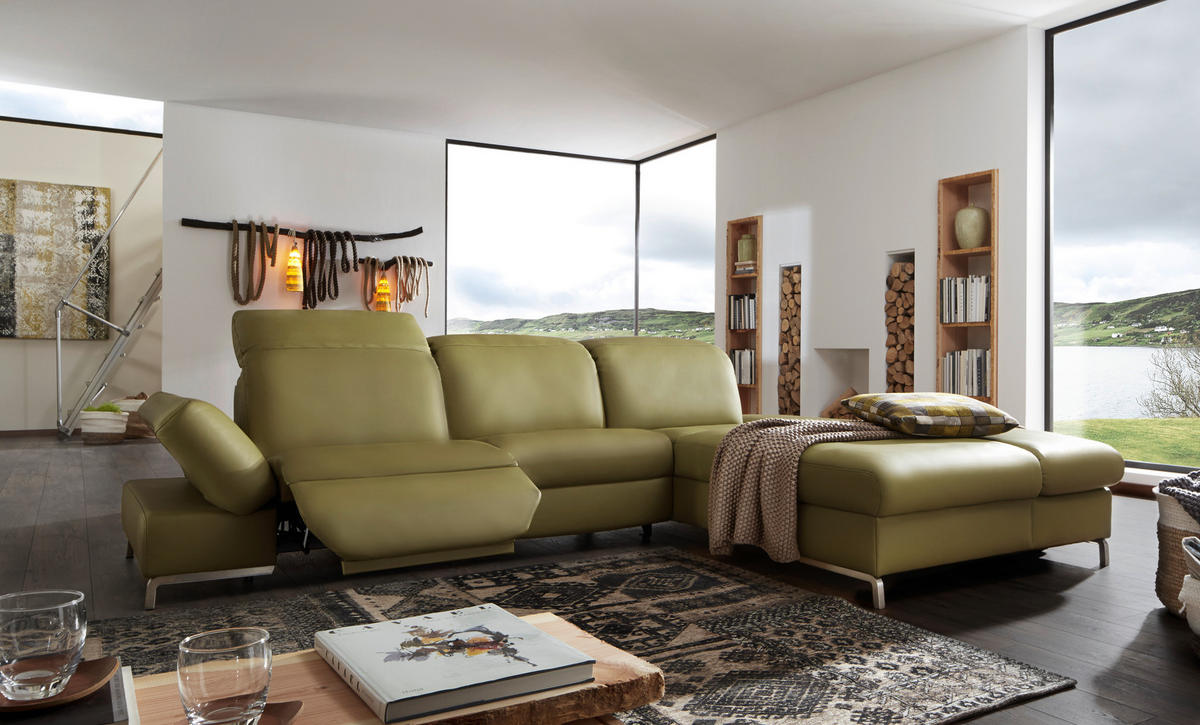 COLȚAR piele verde  - verde, Design, piele (319/213cm) - Himolla