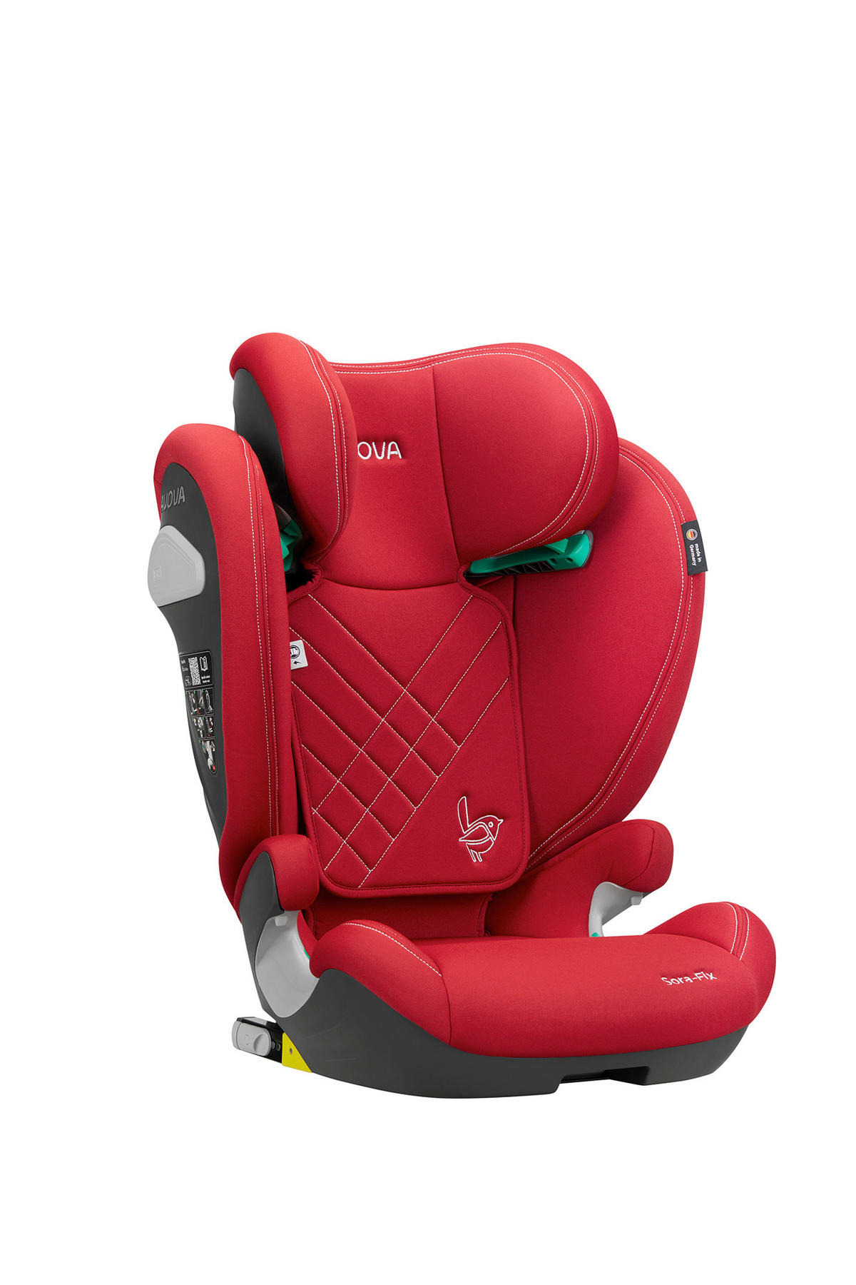 KINDERAUTOSITZ Sora Fix  - Rot, Basics, Kunststoff/Textil (52/41,5/63 - 83cm) - AVOVA
