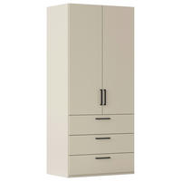 DREHTÜRENSCHRANK 101/235/61 cm,  in Champagner, 2-türig  - Champagner/Schwarz, Basics, Holzwerkstoff/Metall (101/235/61cm) - Novel