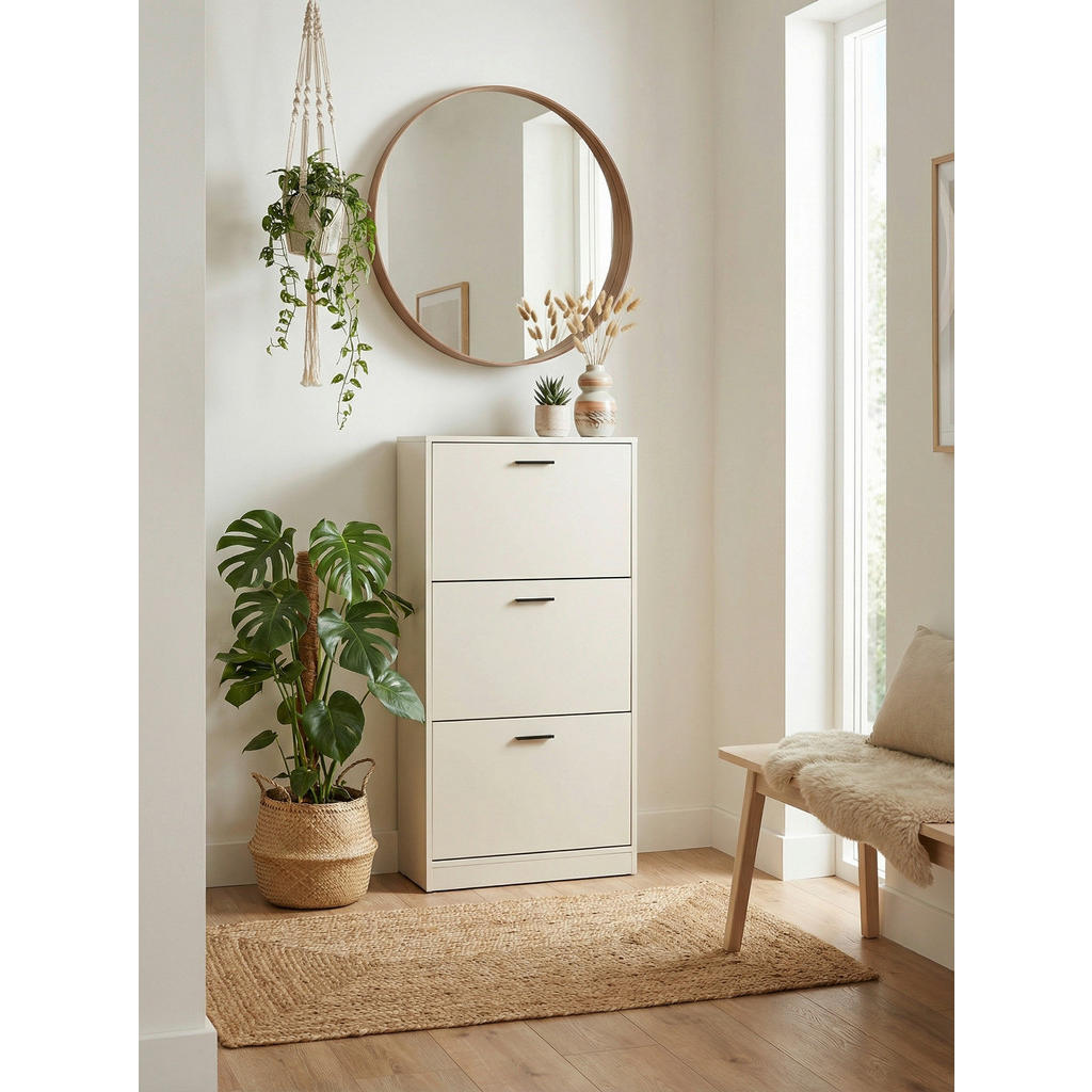 Schuhkipper Zwolle Beige B: 60 cm