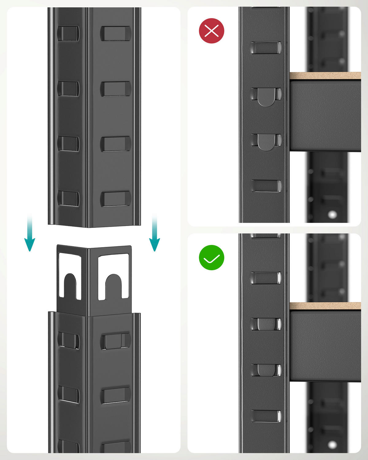 REGÁL NA ŤAŽKÉ BREMENÁ - čierna, Basics, kov/kompozitné drevo (75/150/30cm)