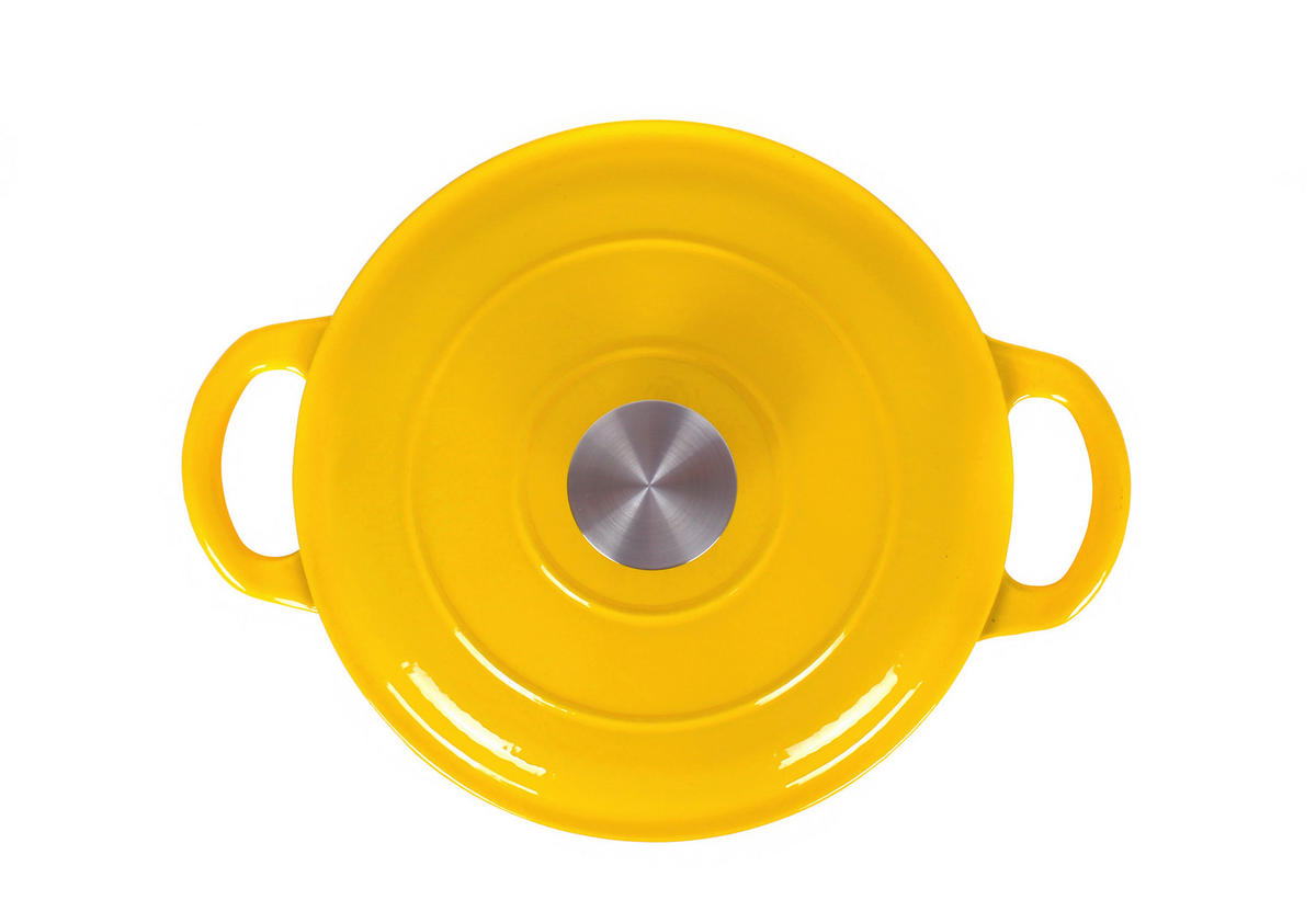 SCHMORTOPF 3,5 L  - Gelb, Basics, Metall (22,5 cmcm) - Echtwerk