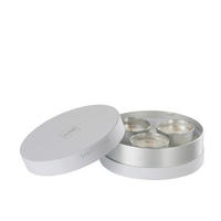 DUFTKERZE  - Silberfarben/Weiß, Basics, Naturmaterialien (16,5/16,5/6,5cm)