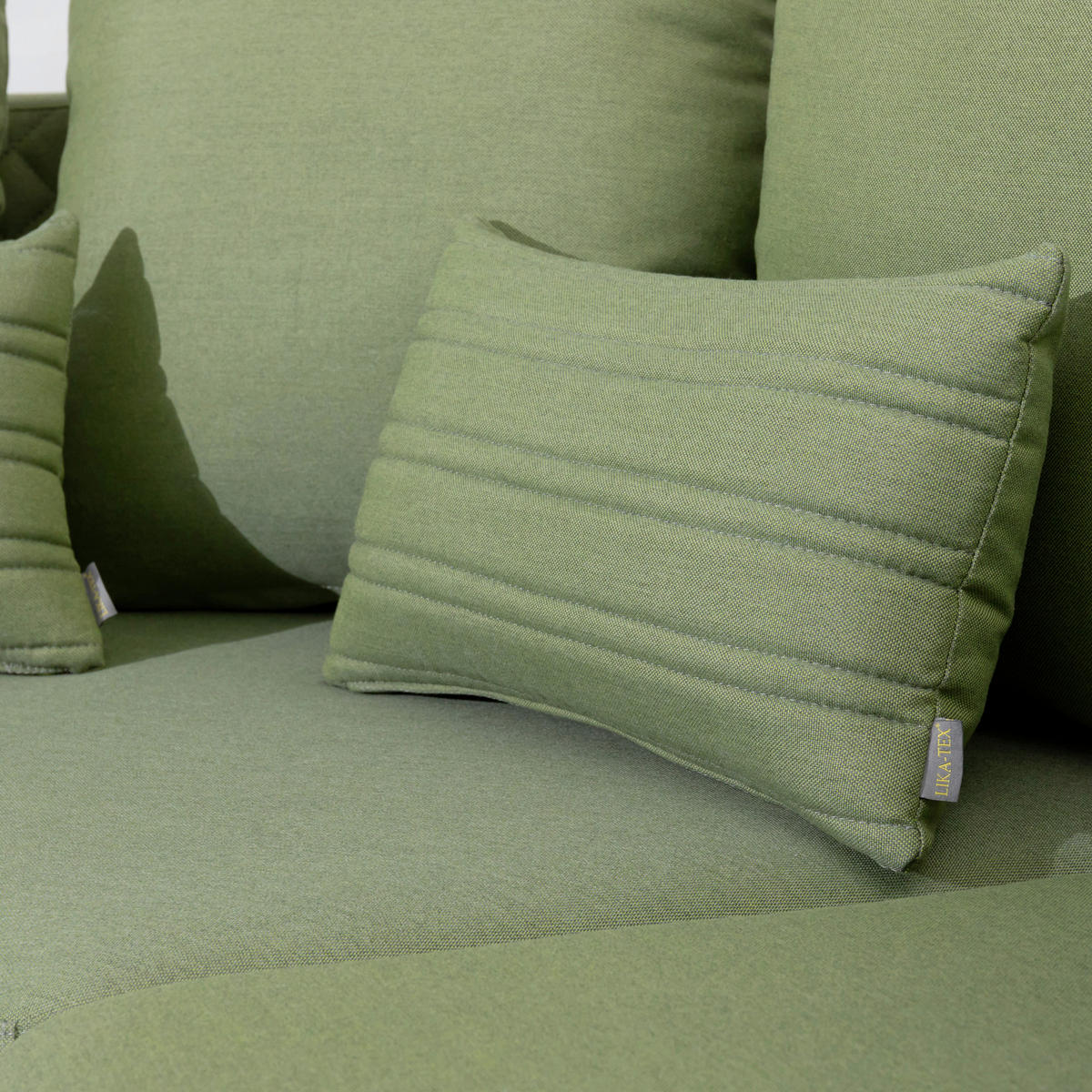 OUTDOOR-KISSEN  - Grün, MODERN, Textil (50/30cm) - Gardenson