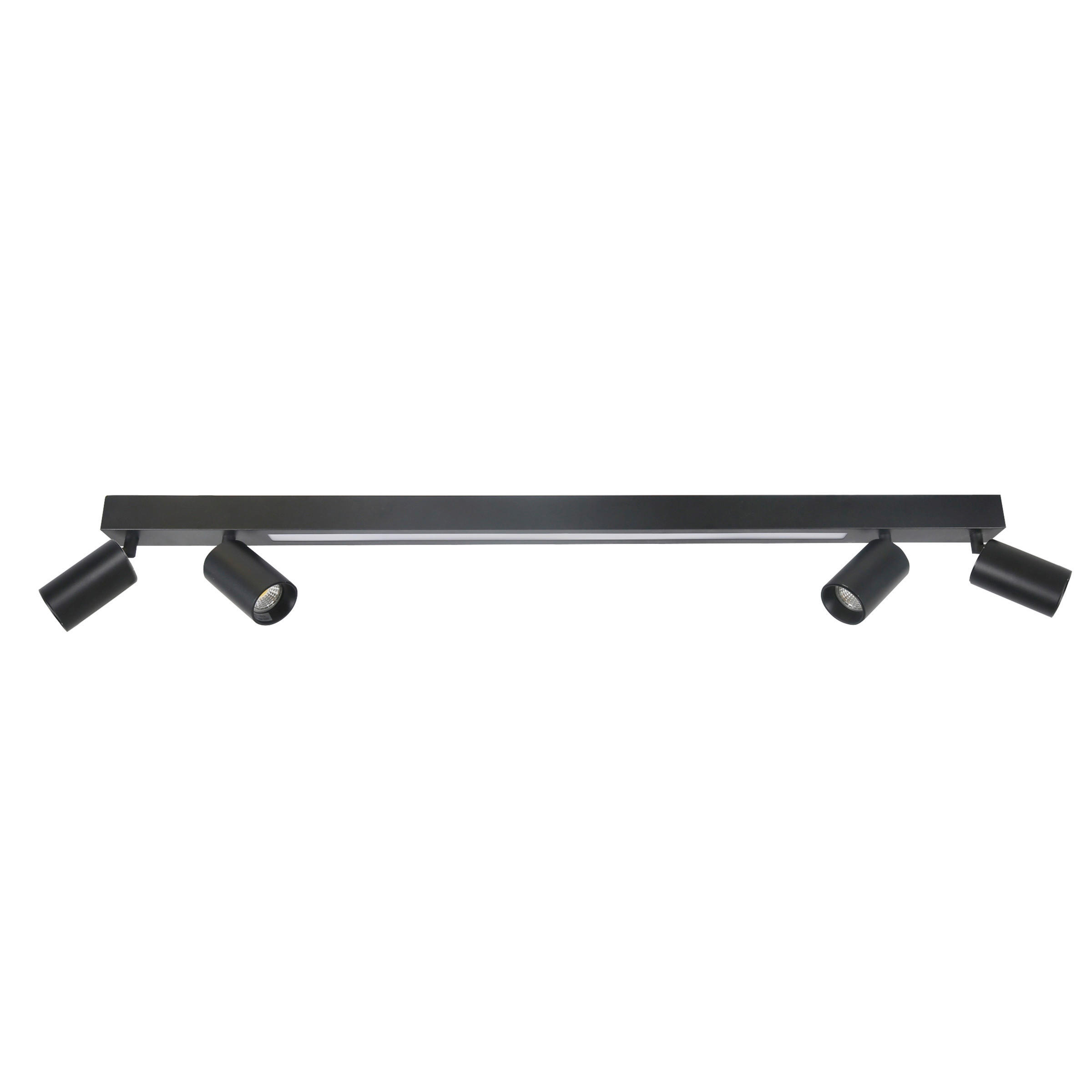 XXXLutz Led-Deckenstrahler Perugia Schwarz 100x14.5 cm