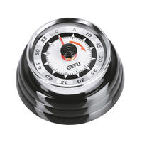 KURZZEITWECKER  Schwarz 7,3 cm  - Schwarz, Basics, Metall (7,3cm) - Gefu