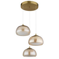 Hängeleuchte Avila, 50/150 cm  - bílá/průhledné, Design, kov/plast (50/150cm) - Globo