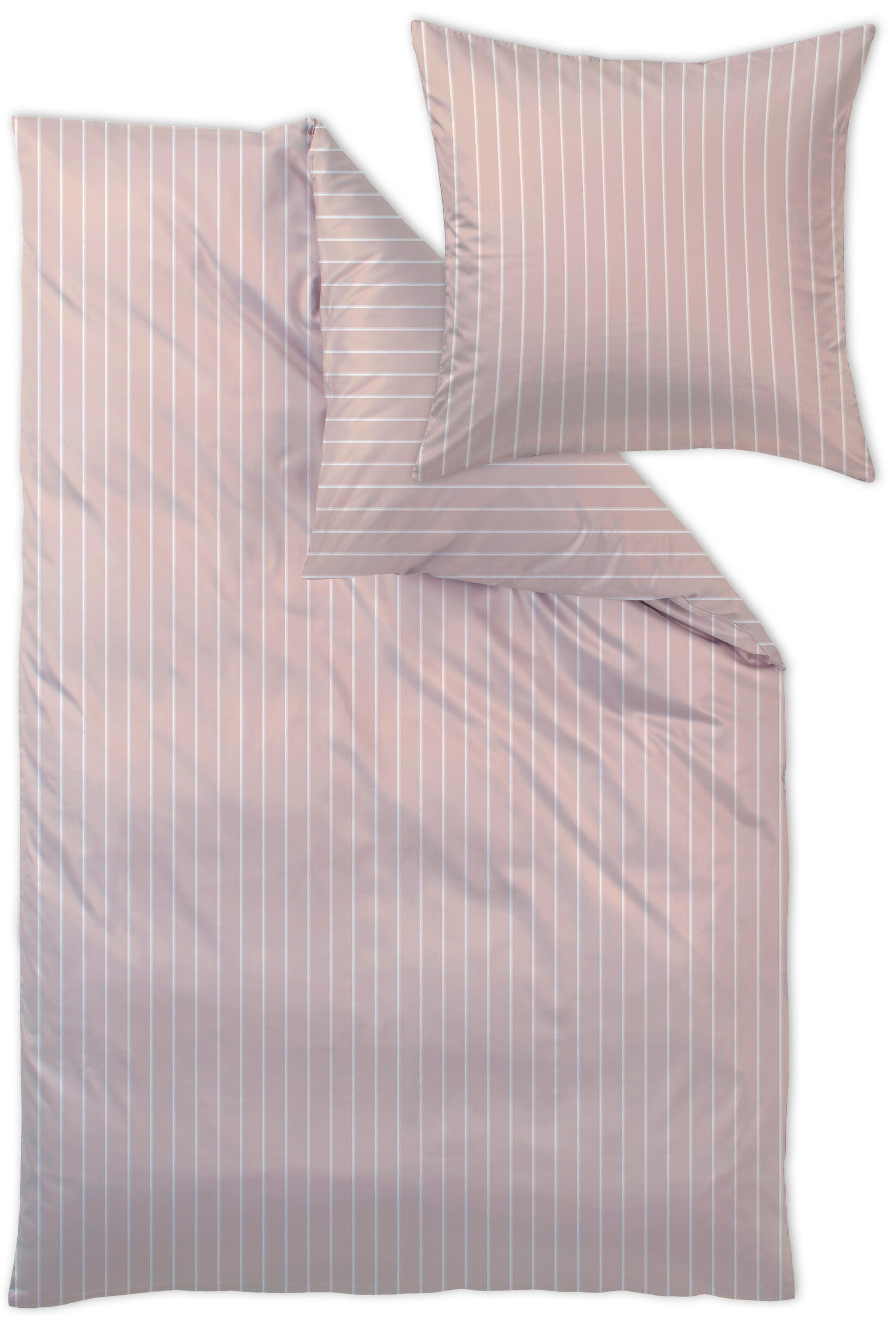 POSTELJNINA Belluno 140/200 cm damast peščene barve  - peščene barve, Konvencionalno, tekstil (140/200cm) - Curt Bauer