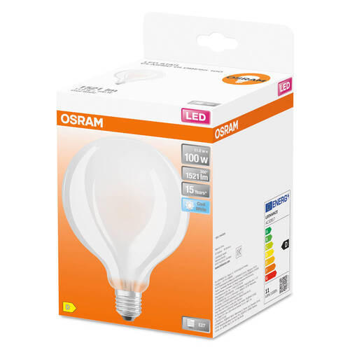 LED-LEUCHTMITTEL   E27 11 W 1521 lm  - Weiß, Basics, Glas (9,5/13,5cm) - Osram