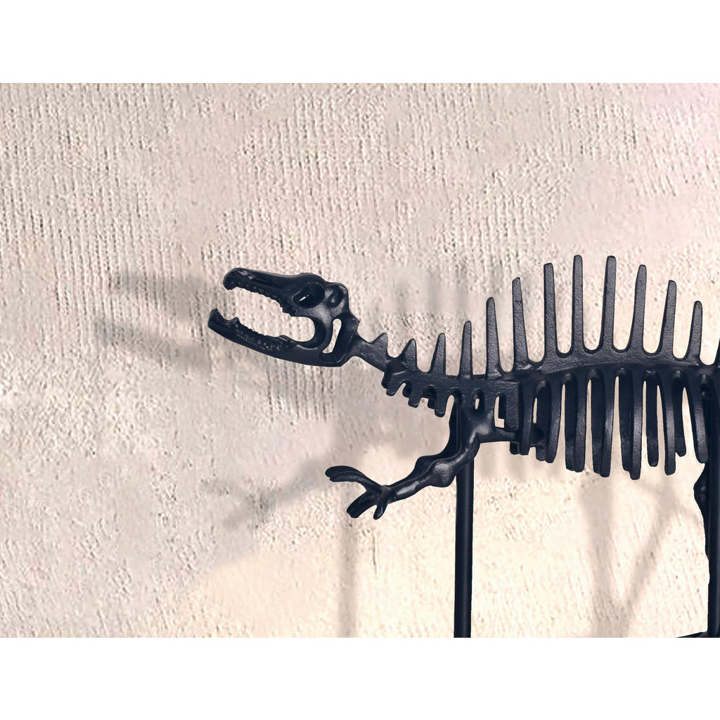 Thumbnail - Livetastic Dekotier, Schwarz, Metall, Dinosaurier, 62x32.5x12 cm, stehend, zum Stellen, handgemacht, Tierfiguren, Dekora...