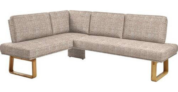 ECKBANK 174/265 cm in Orange, Eichefarben - Eichefarben/Orange, Design, Holz/Textil (174/265cm) - Dieter Knoll