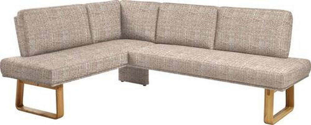 ECKBANK 174/265 cm  in Orange, Eichefarben  - Eichefarben/Orange, Design, Holz/Textil (174/265cm) - Dieter Knoll