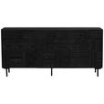SIDEBOARD  170/80/40 cm 3 Schublade(n)  - Schwarz, LIFESTYLE, Holz/Metall (170/80/40cm) - Landscape