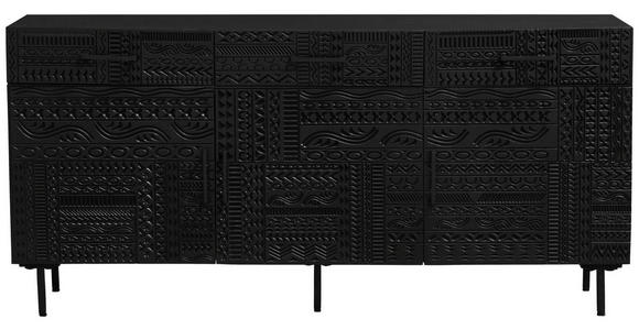 SIDEBOARD  170/80/40 cm 3 Schublade(n)  - Schwarz, LIFESTYLE, Holz/Metall (170/80/40cm) - Landscape