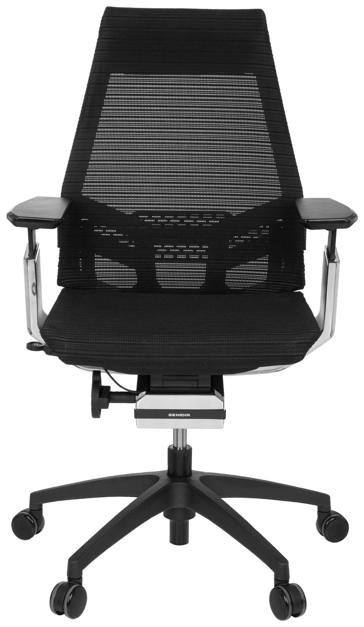 SNURRSTOL  i nätklädsel svart, kromfärg  - kromfärg/svart, Modern, textil/plast (70/112/55cm) - MID.YOU