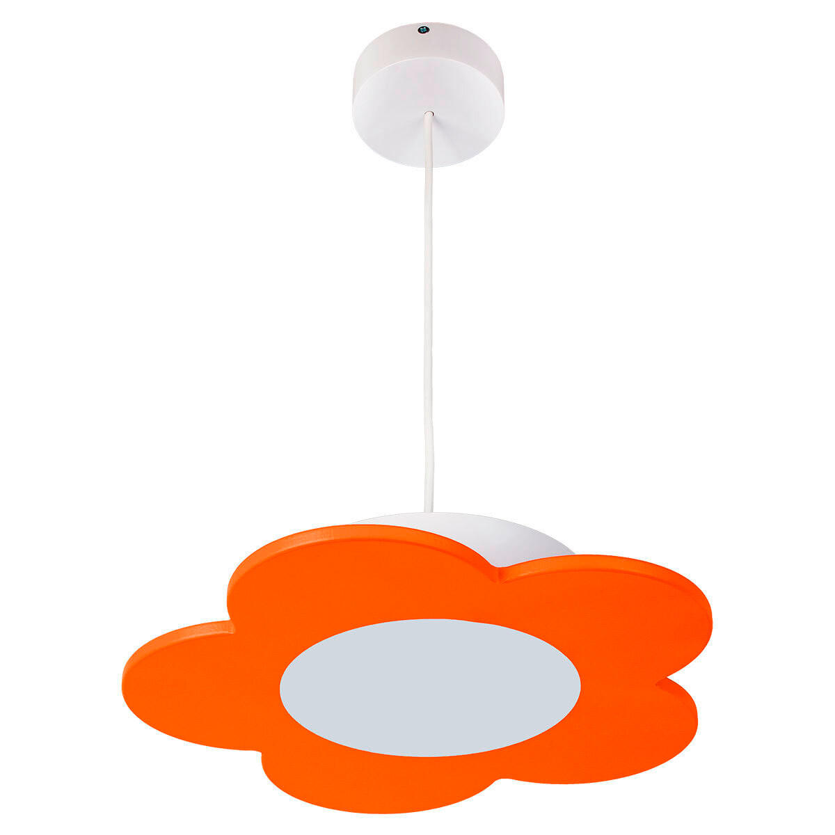 DĚTSKÉ ZÁVĚSNÉ SVÍTIDLO, 33/70 cm  - oranžová, Basics, kompozitní dřevo/plast (33/70cm)