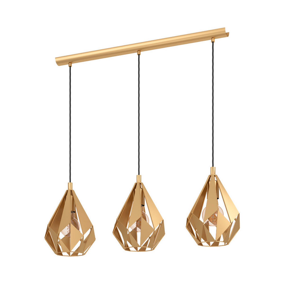 ZÁVĚSNÉ SVÍTIDLO, 80,5/20,5/110 cm  - barvy zlata, Design, kov (80,5/20,5/110cm) - Eglo