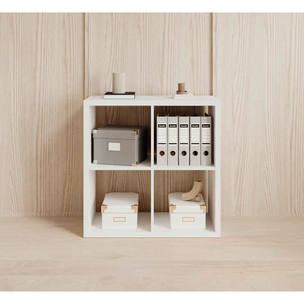 Thumbnail - Carryhome Raumteiler Style, Weiß, Holzwerkstoff, 77x77x38 cm, Made in EU, Beimöbel erhältlich, Wohnzimmer, Raumteiler & ...