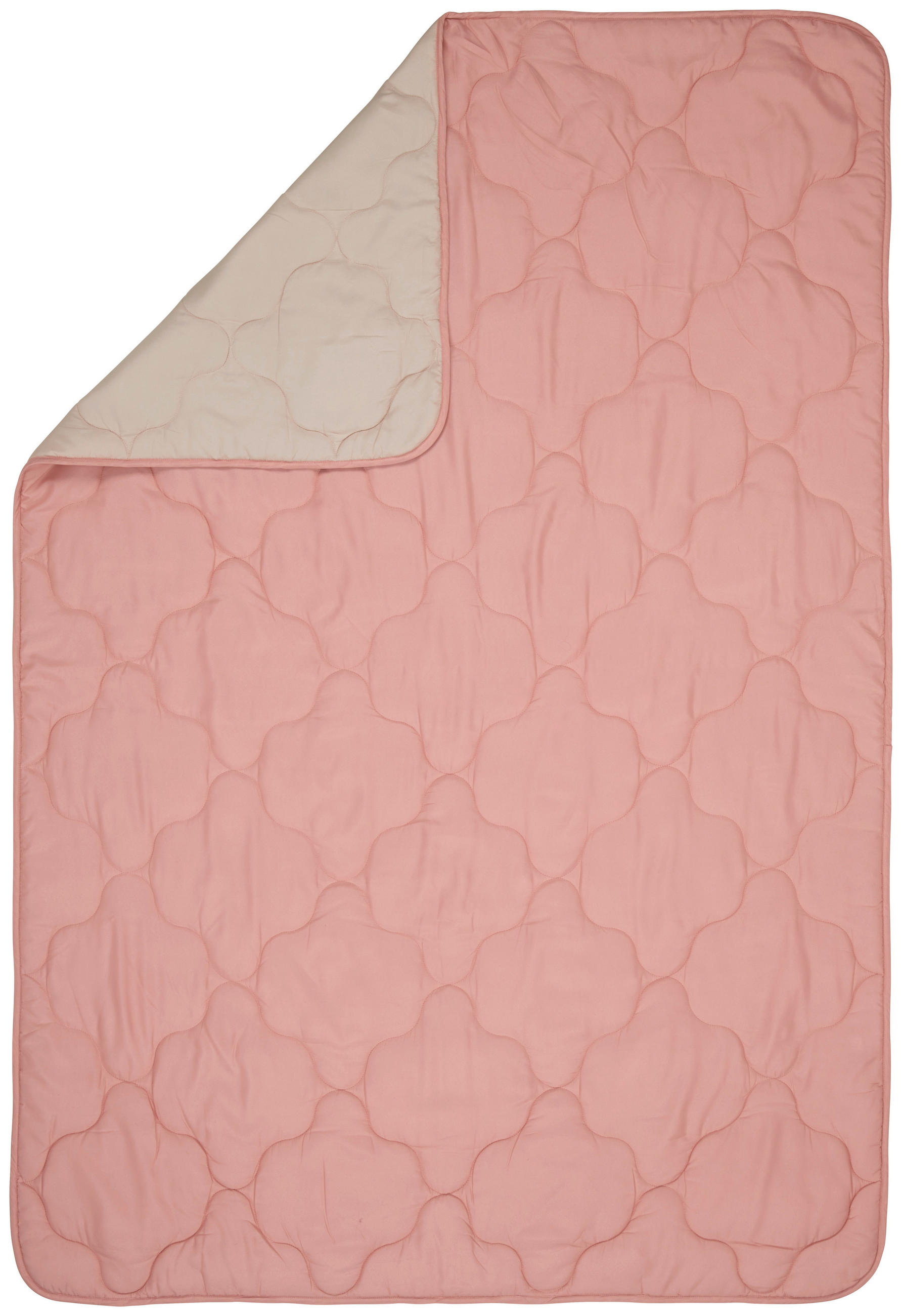 LETNÍ PŘIKRÝVKA, 140/200 cm, polyester - bílá/růžová, Konvenční, textil (140/200cm) - Sleeptex