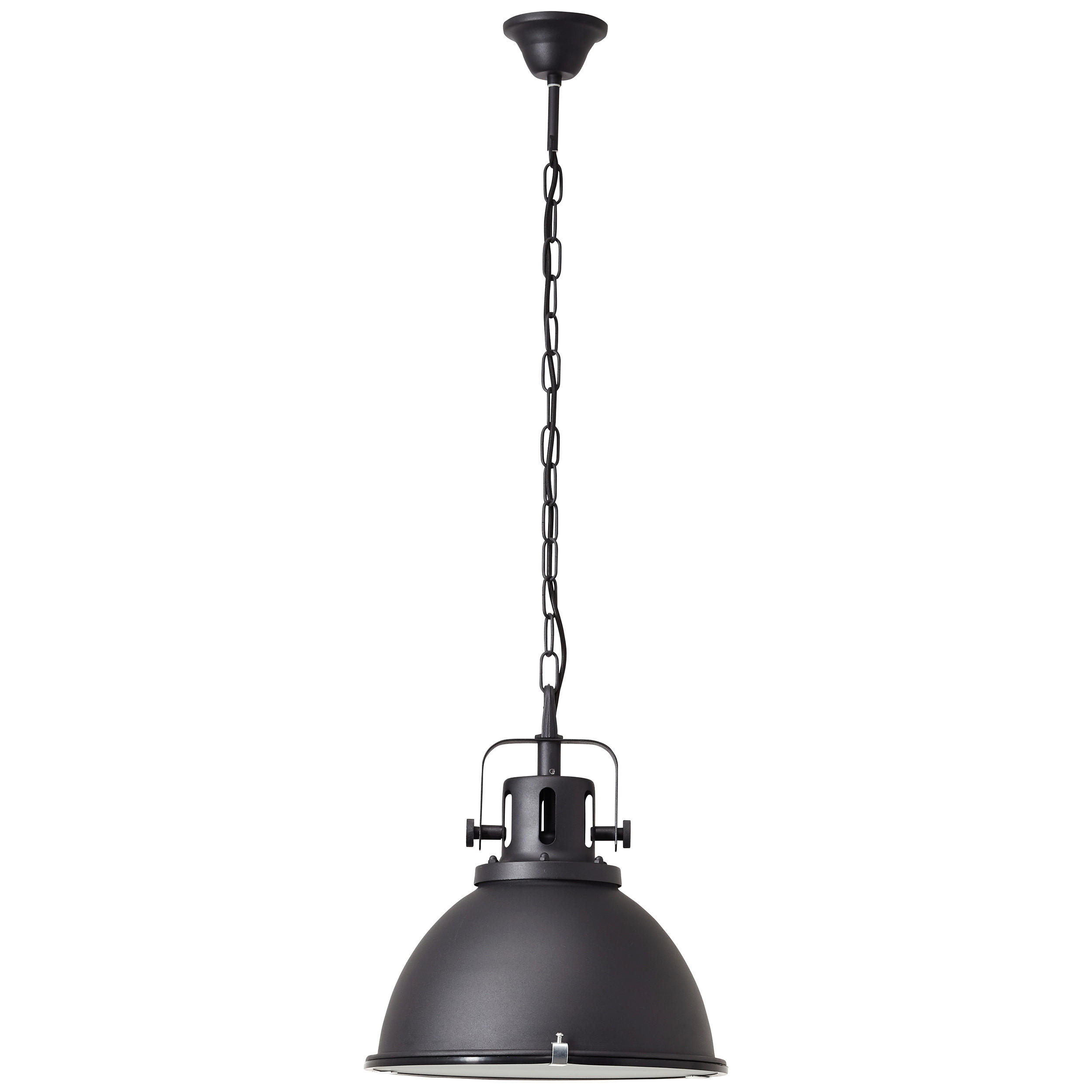 HÄNGELEUCHTE Jesper Glas 38/133 cm   - Schwarz, Trend, Glas/Metall (38/133cm) - Brilliant