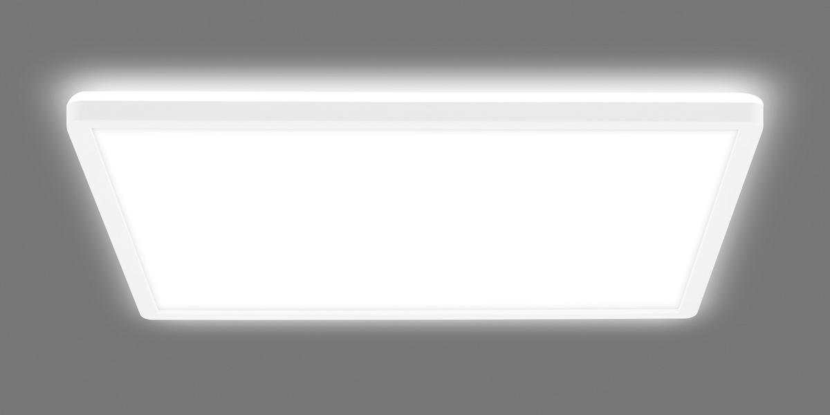 STROPNA LED-SVETILKA  Tava A /3000 lm/4000 K// - bela, Basics, umetna masa (42/42/3cm)