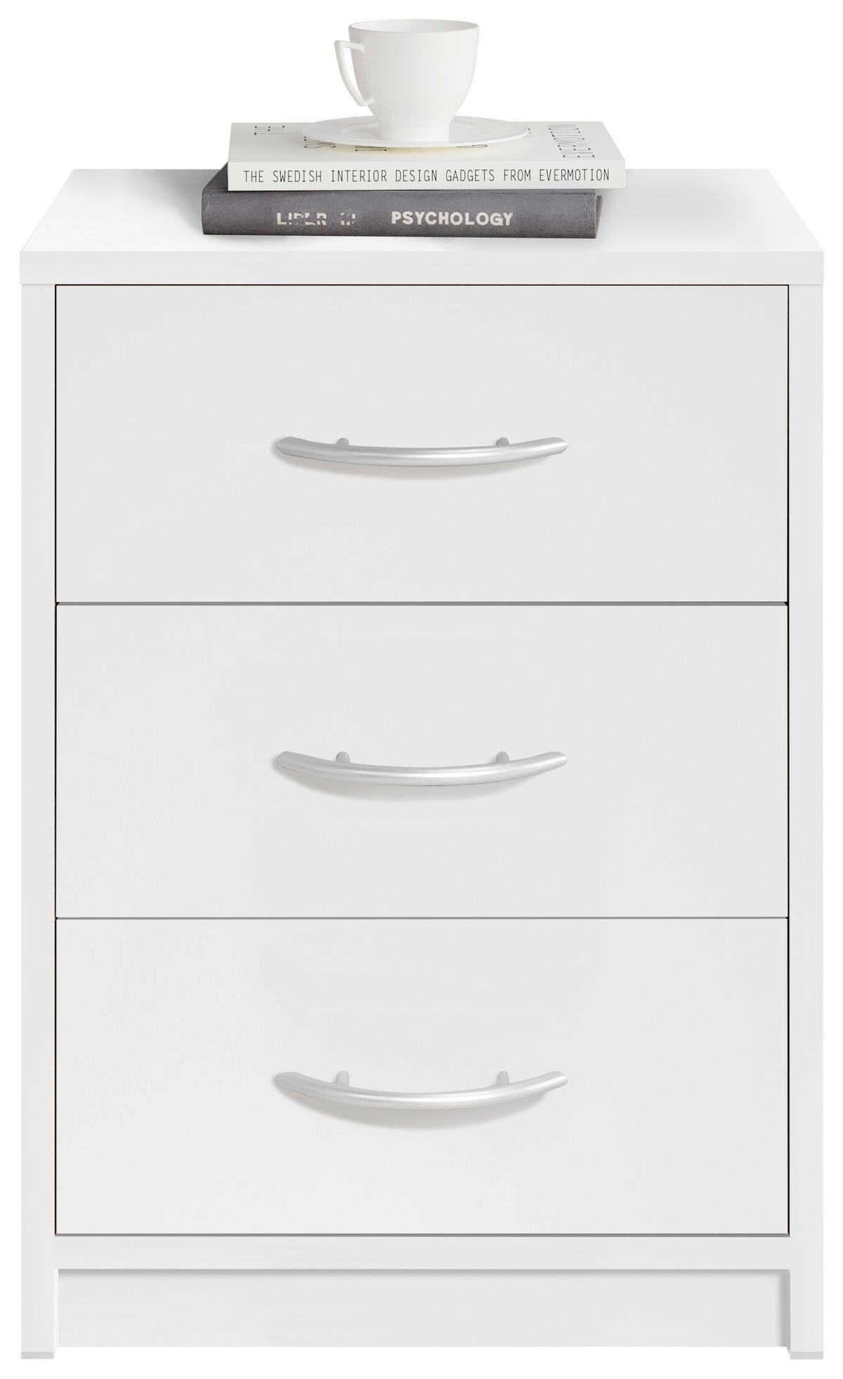 NACHTTISCH 38,5/54/28,2 cm  Weiss  - Weiss, Basics (38,5/54/28,2cm) - P & B