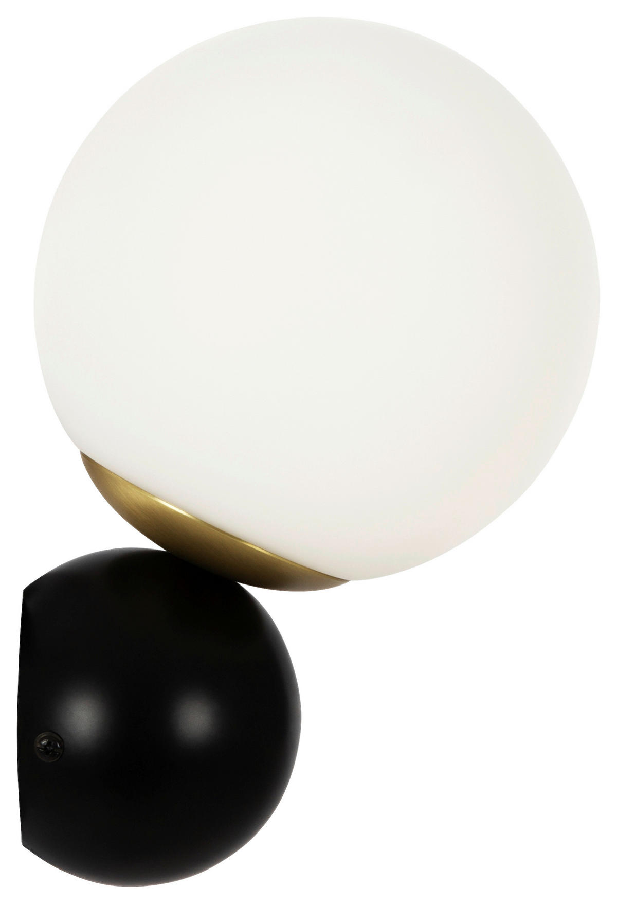 WANDLEUCHTE - Weiss/Goldfarben, Basics, Glas/Metall (15/30/16,2cm) - MAYTONI