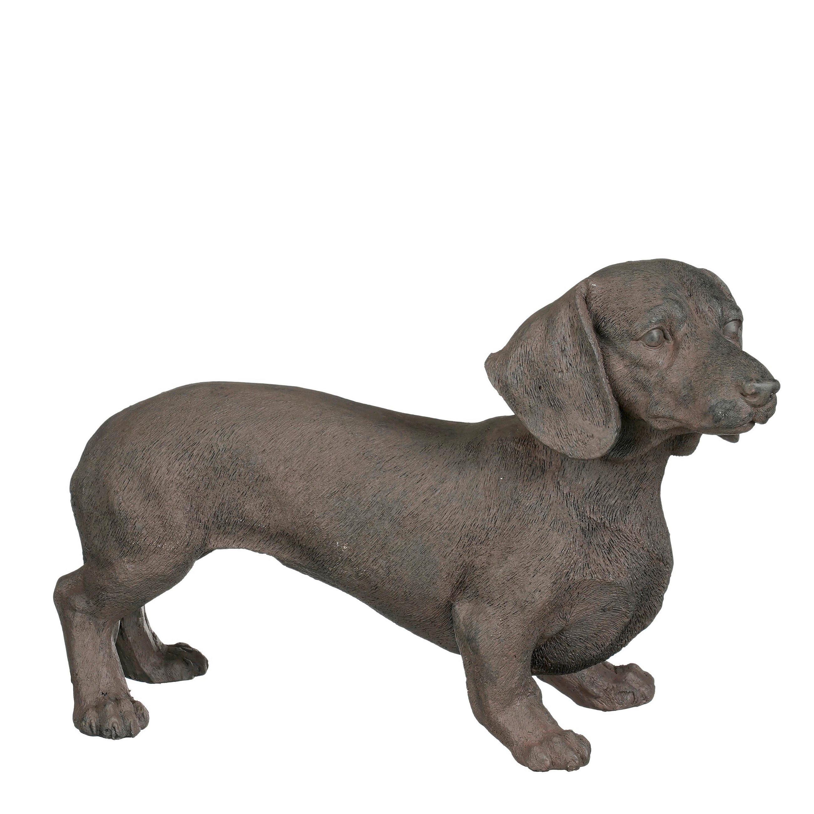 DEKOR KUTYA - szürke, Basics, fém (50/18/31cm)