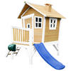 SPIELHAUS 264/203/177 cm  - Blau/Braun, KONVENTIONELL, Holz/Kunststoff (264/203/177cm) - Ambia Garden
