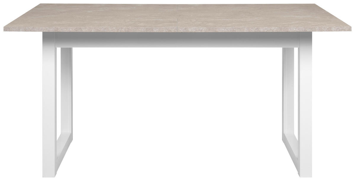 ESSTISCH in Holzwerkstoff 160-200/90/75 cm  - Sandfarben/Weiss, Modern, Holzwerkstoff (160-200/90/75cm) - MID.YOU