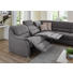 WOHNLANDSCHAFT Velours - Alufarben/Grau, Design, Textil (268/268cm) - Beldomo Comfort