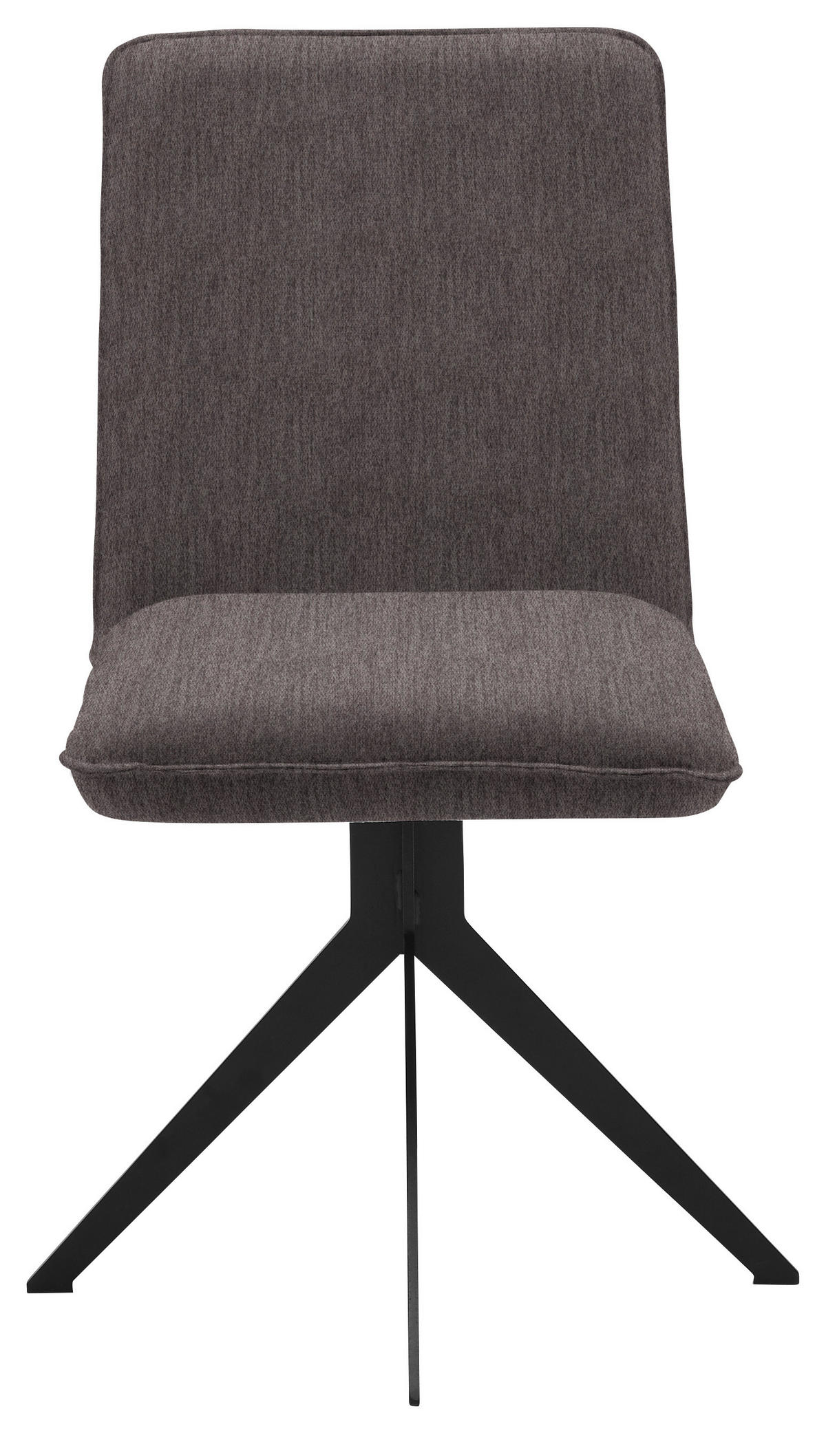 STUHL  in Stahl Webstoff Metall, Textil  - Dunkelbraun/Schwarz, Design, Textil/Metall (46,5/87/64cm) - Voleo