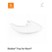 ESS- UND SPIELBRETT Nomi  - Weiß, Basics, Kunststoff (44/43/9cm) - Stokke