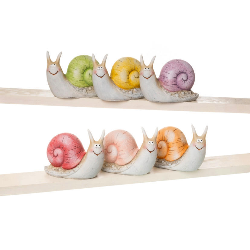 DEKOSCHNECKE - Beige, LIFESTYLE, Kunststoff (14/7/10cm)