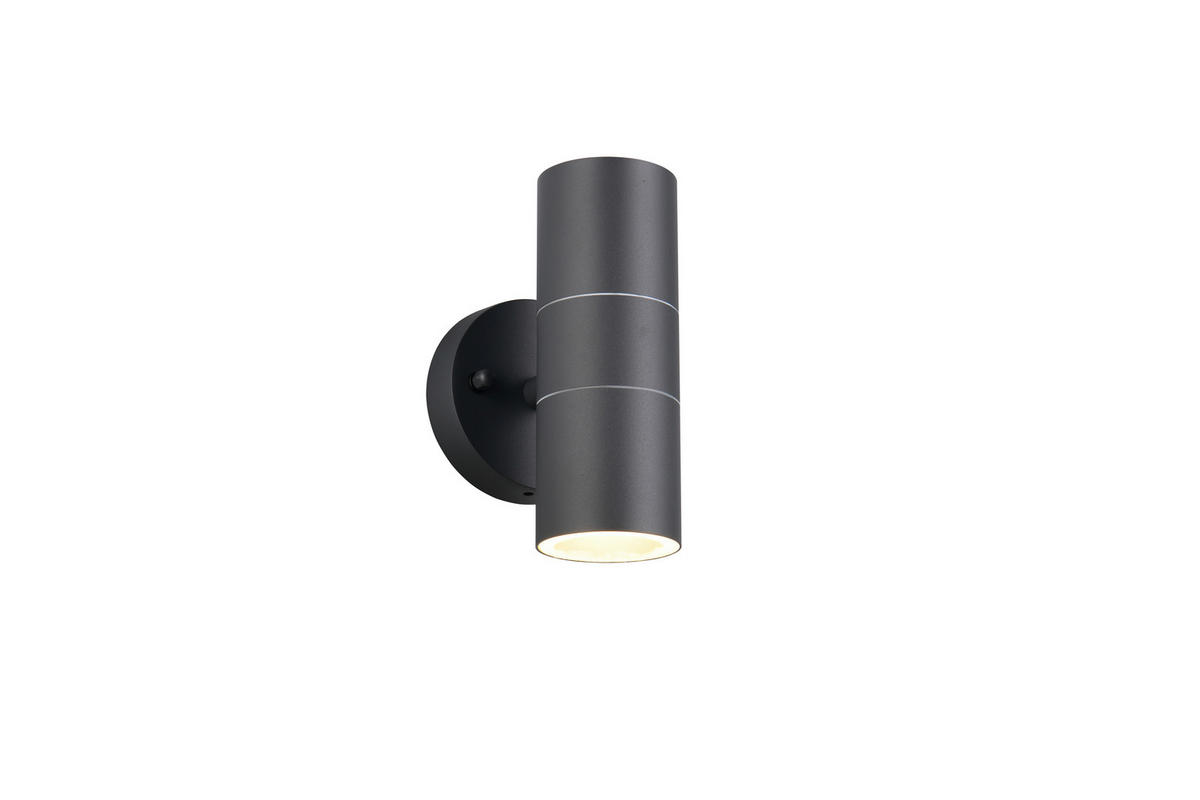 AUSSENWANDLEUCHTE Turia 16,5/9,5/11,5 cm  - Klar/Anthrazit, Design, Glas/Metall (16,5/9,5/11,5cm) - Trio Leuchten