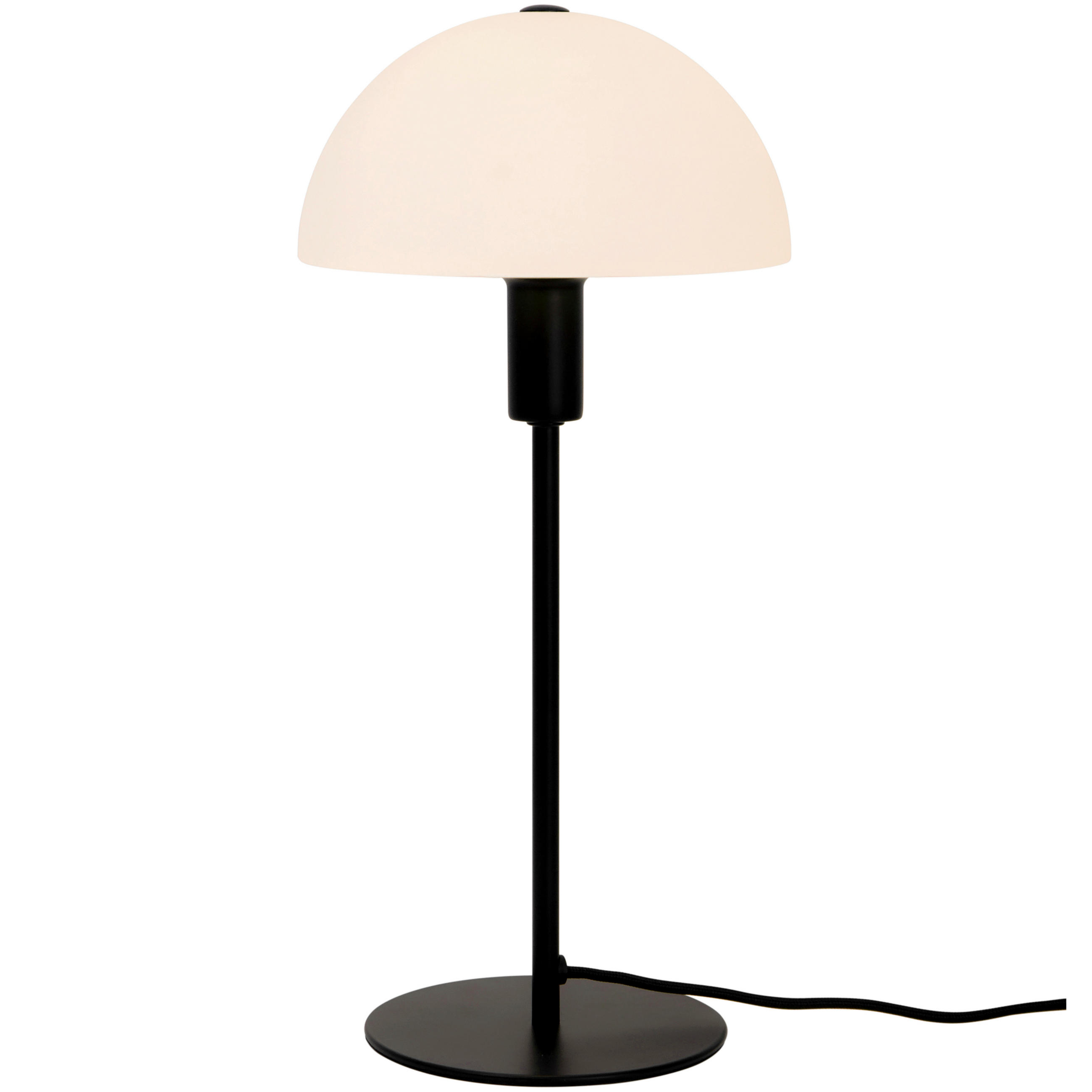 TISCHLEUCHTE 20/20/41.5 cm - Schwarz/Weiß, Basics, Glas/Metall (20/20/41.5cm) - Nordlux